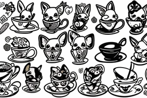teacup chihuahua named sage tattoo idea