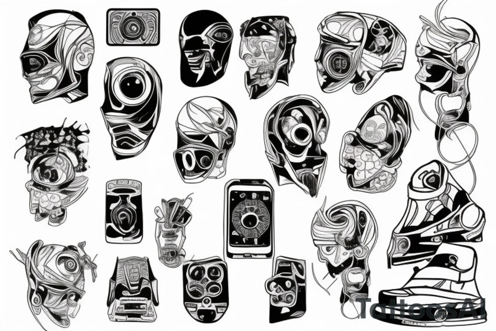 electronic board tattoo idea