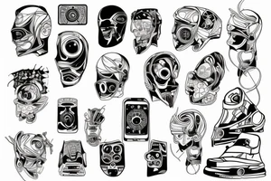 electronic board tattoo idea