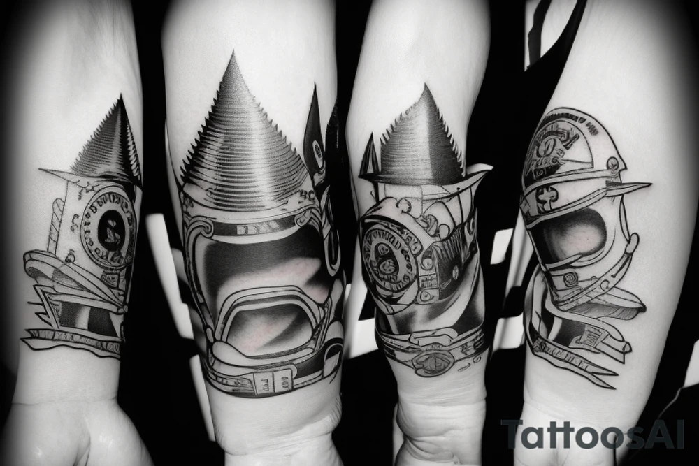 Simple tattoo encapsulating Motorsport tattoo idea