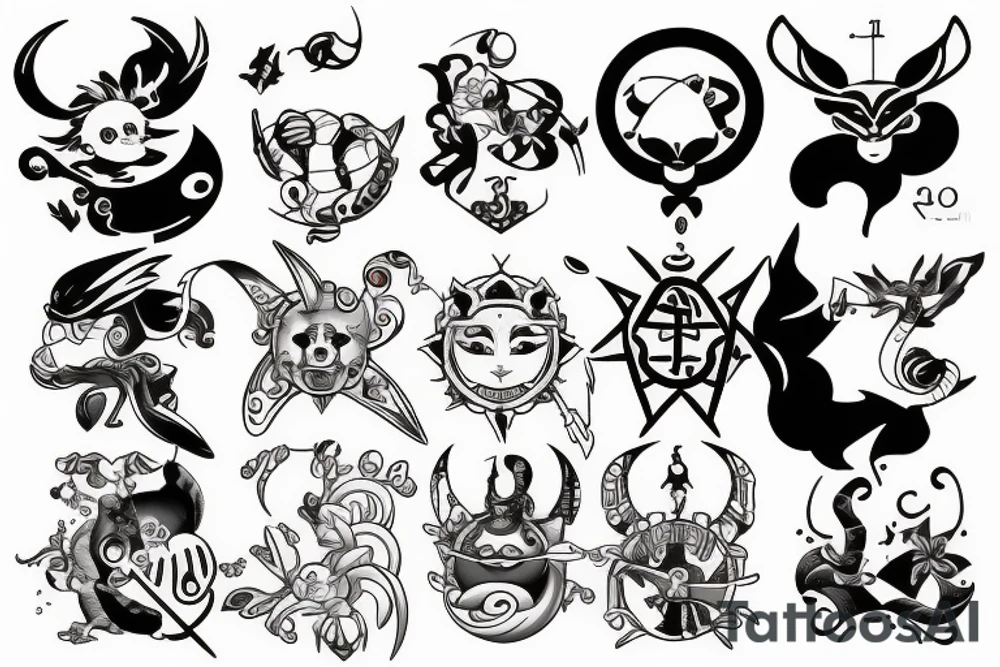 Cancer Zodiac astrology tattoo idea