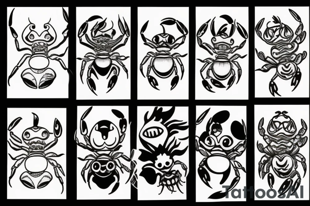 A crab spirit tattoo idea
