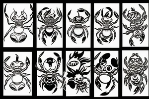 A crab spirit tattoo idea