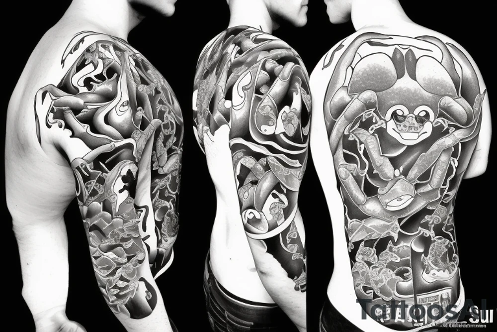 A crab spirit tattoo idea
