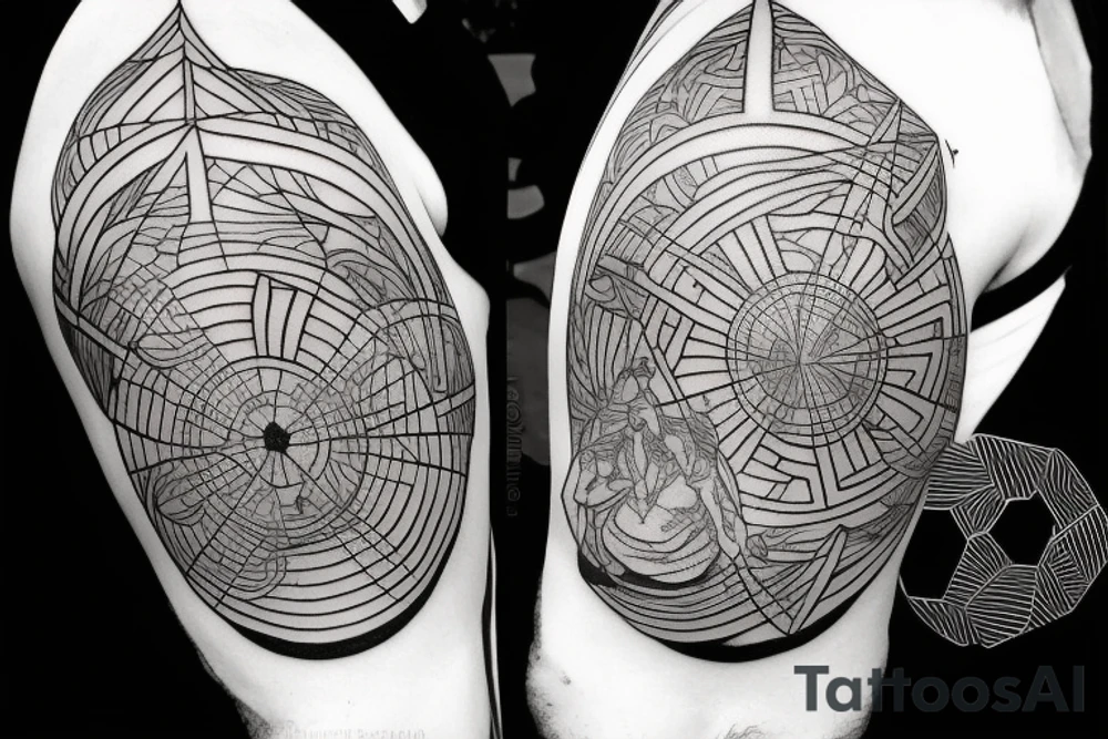 greek god holding the world tattoo idea