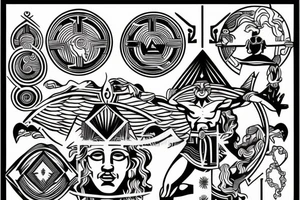 greek god holding the world tattoo idea