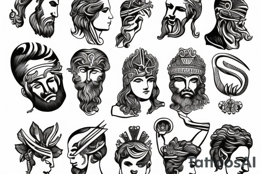 greek god holding the world tattoo idea