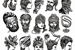 greek god holding the world tattoo idea
