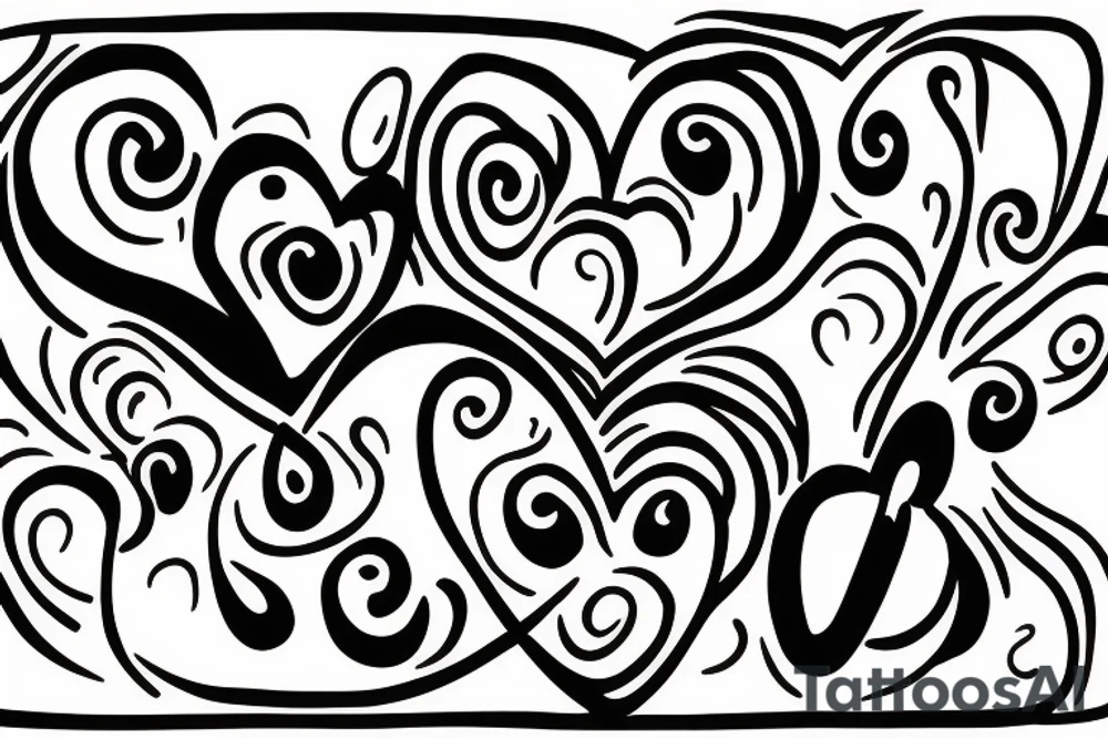 A heart (or other symbol to represent family and love) mixed with the infinity symbol (to represent forever) tattoo idea