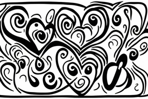 A heart (or other symbol to represent family and love) mixed with the infinity symbol (to represent forever) tattoo idea
