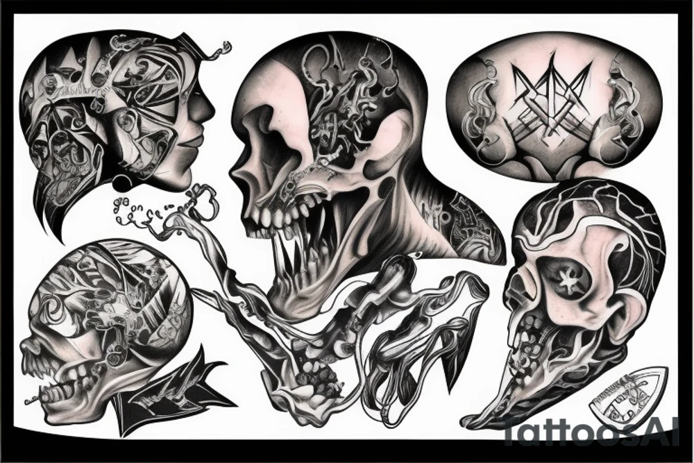 xo logo showing intense internal pain tattoo idea