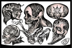 xo logo showing intense internal pain tattoo idea