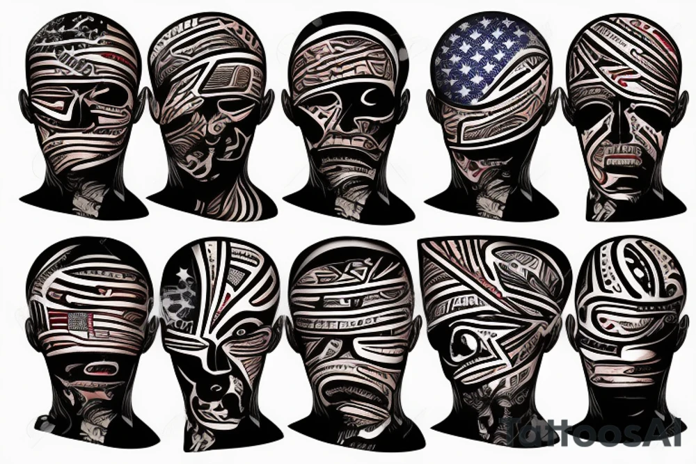 a tattoo where it looks like skin is being removed and American flag is under the skin tattoo idea
