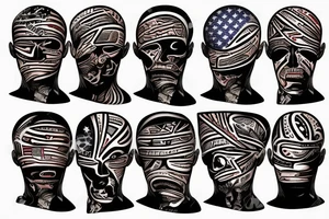 a tattoo where it looks like skin is being removed and American flag is under the skin tattoo idea