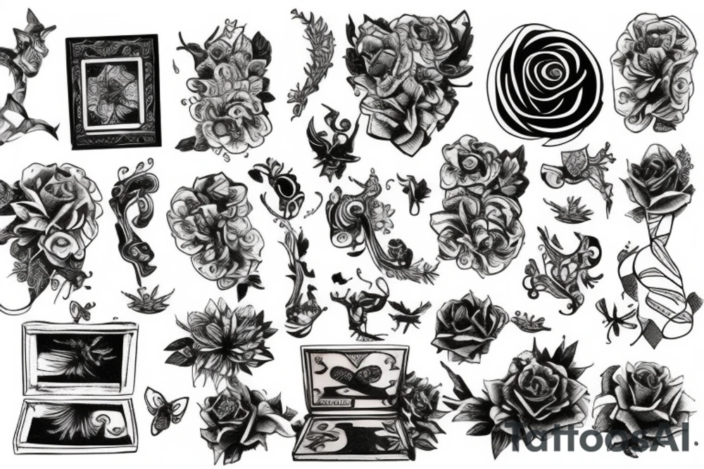 beautiful box tattoo idea