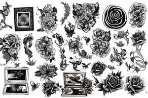 beautiful box tattoo idea