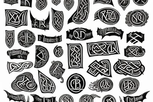 Viking runes tattoo idea