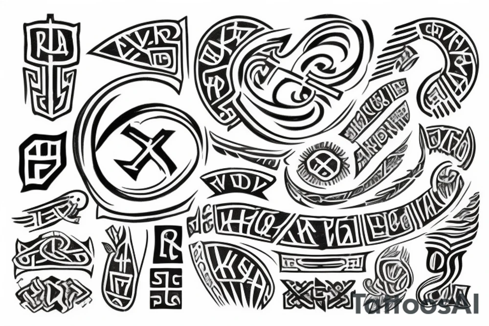 Viking runes tattoo idea