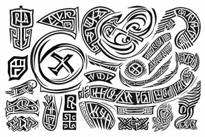 Viking runes tattoo idea