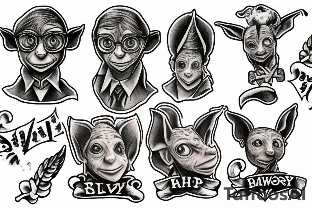 Dobby Harry potter tattoo idea