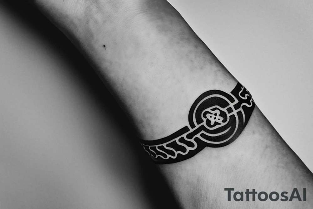 Bracelet with adinkra symlbol owo foro adobe tattoo idea