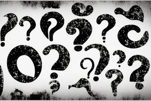 Question mark tattoo idea