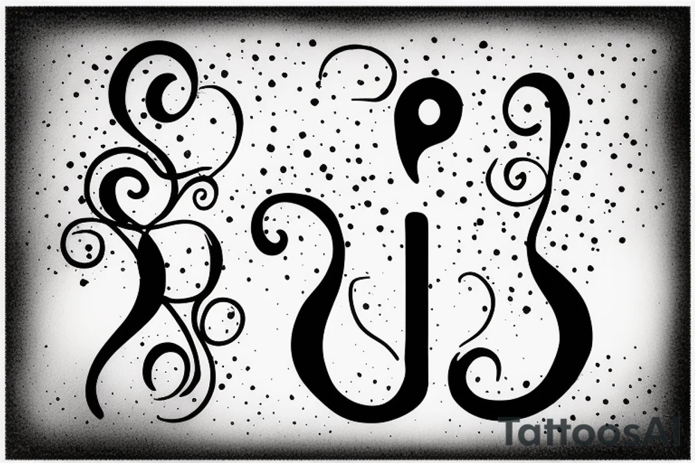 Question mark tattoo idea