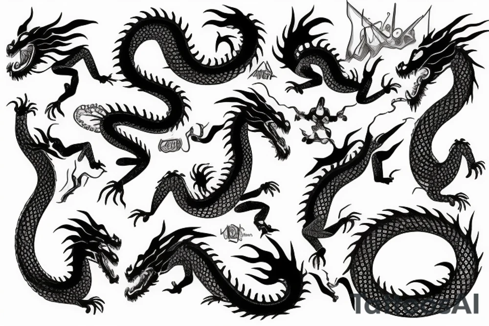 JAPANES DRAGON tattoo idea