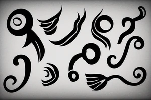 Question mark in wind tattoo idea