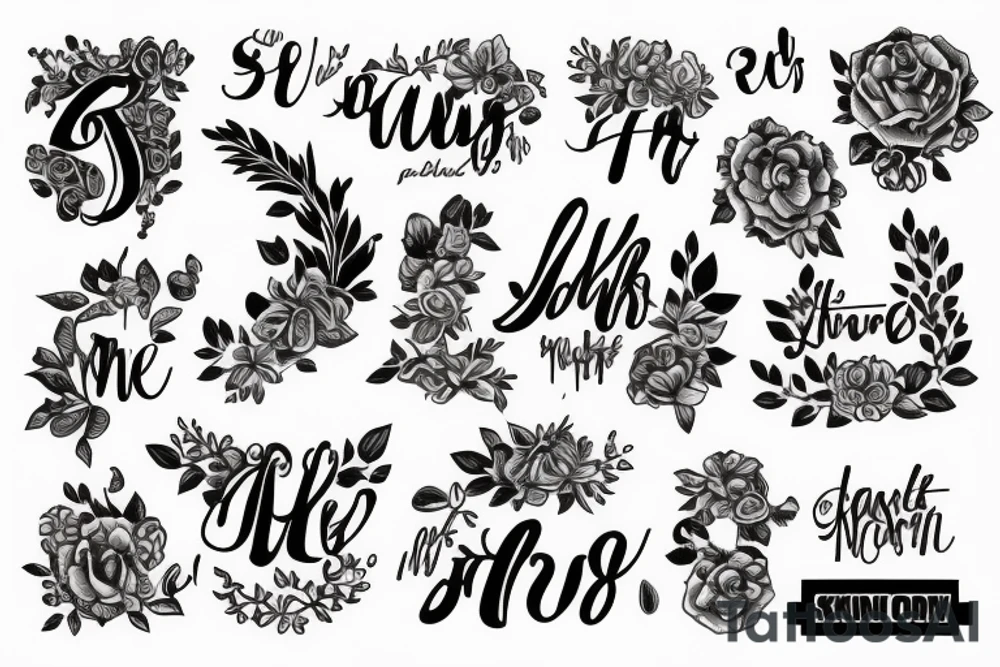 Daughter's name tattoo idea