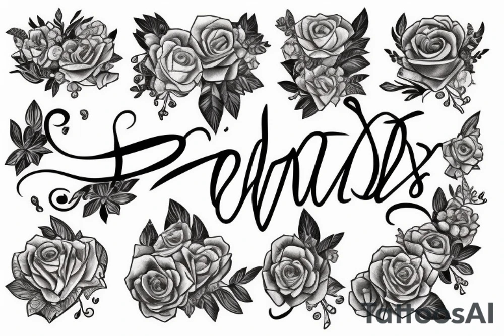 Daughter's name tattoo idea