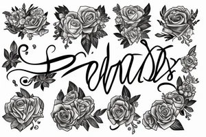 Daughter's name tattoo idea