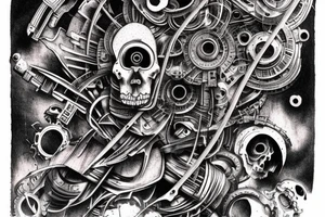 Abstract machine in a dead city tattoo idea
