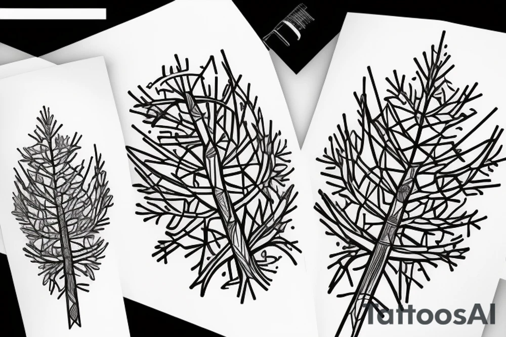 Redwood tree for forearm tattoo idea