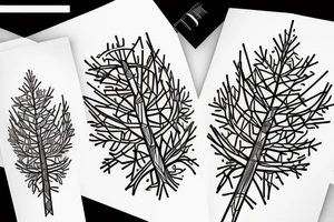 Redwood tree for forearm tattoo idea