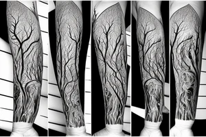Redwood tree for forearm tattoo idea