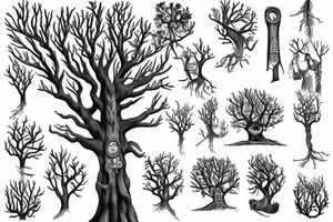 Redwood tree for forearm tattoo idea