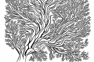 Redwood tree for forearm tattoo idea