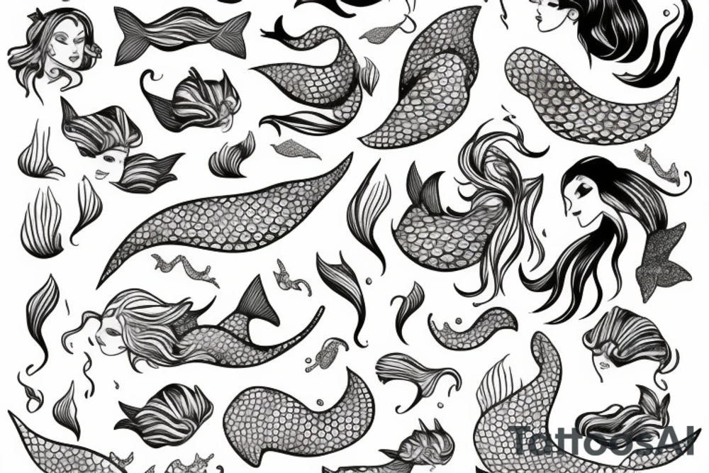mermaid tattoo idea