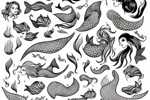 mermaid tattoo idea