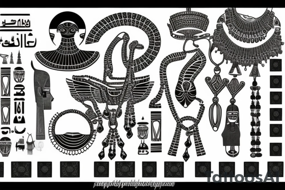 Chain, Egypt tattoo idea