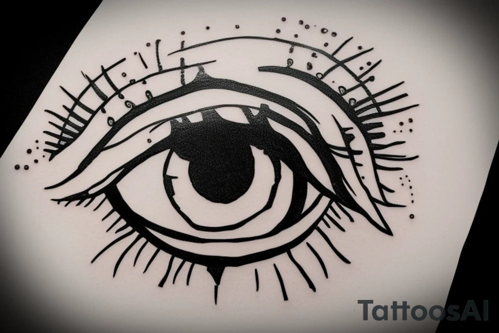 Eye, Greece, chain tattoo idea