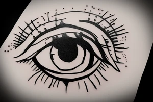 Eye, Greece, chain tattoo idea