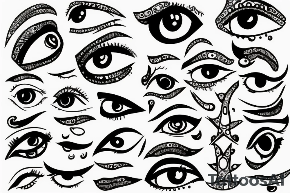 Greece, eye tattoo idea