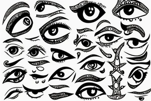 Greece, eye tattoo idea