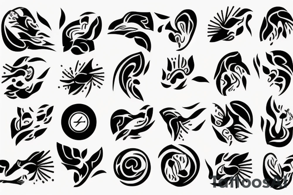 one person dancing tattoo idea