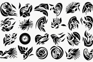 one person dancing tattoo idea