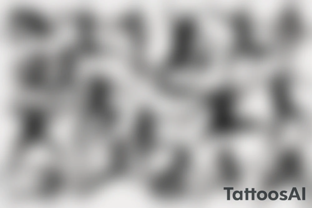 one person dancing tattoo idea