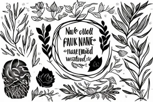 based on the quote "nature held me close and seemed to find no fault with me" tattoo idea