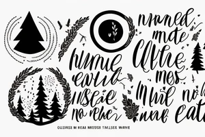based on the quote "nature held me close and seemed to find no fault with me" with queer inspiration tattoo idea
